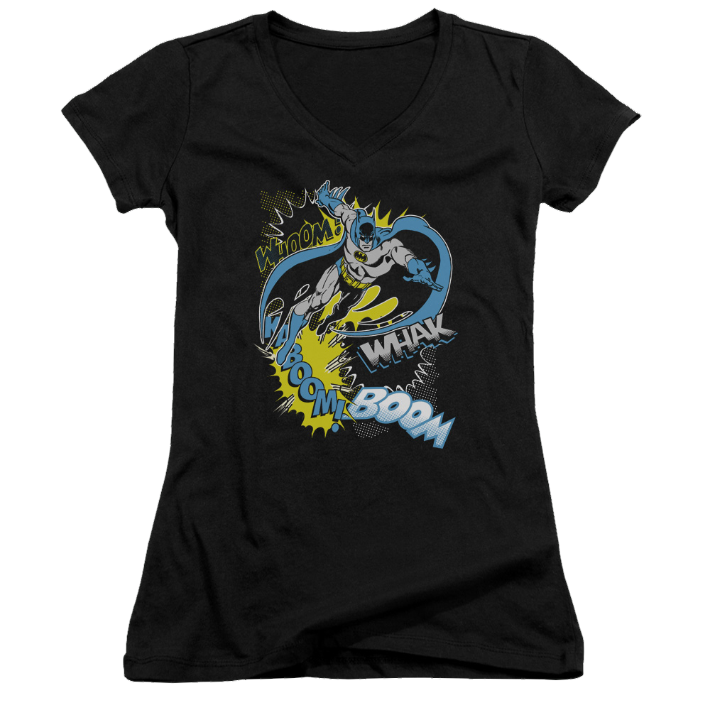 Batman Bat Effects - Juniors V-Neck T-Shirt Juniors V-Neck T-Shirt Batman