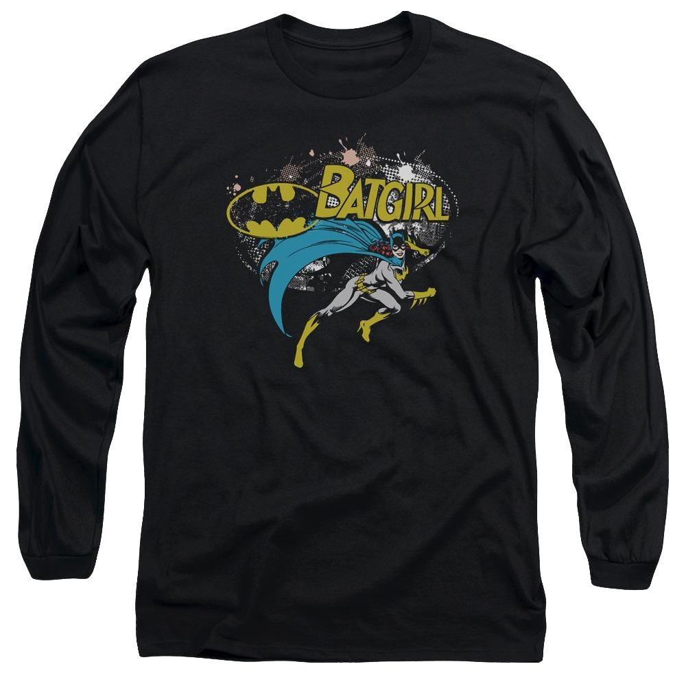 Batman Batgirl Halftone - Men's Long Sleeve T-Shirt Men's Long Sleeve T-Shirt Batman