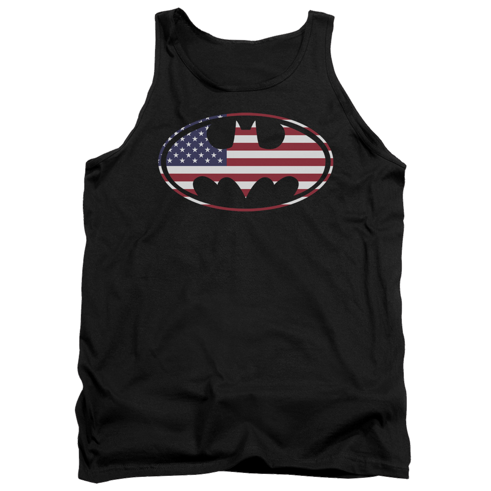 Batman American Flag Oval Men's Tank Men's Tank Batman