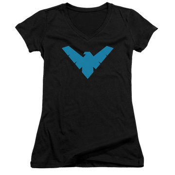 Batman Nightwing Symbol - Juniors V-Neck T-Shirt Juniors V-Neck T-Shirt Nightwing