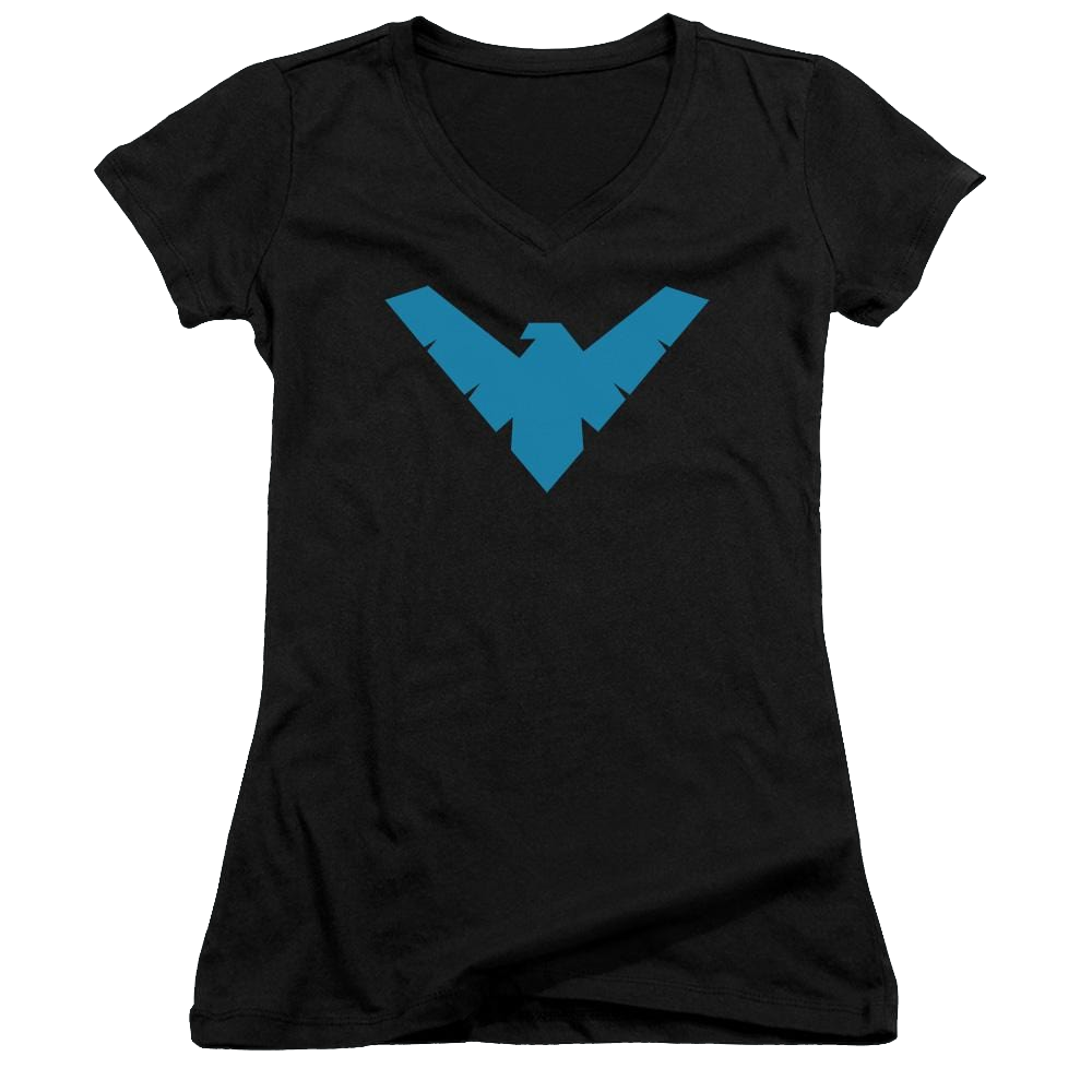 Batman Nightwing Symbol - Juniors V-Neck T-Shirt Juniors V-Neck T-Shirt Nightwing