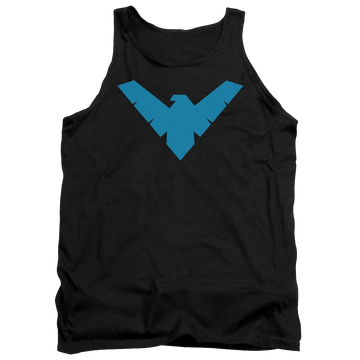 Black men's tank with Batman Nightwing Symbol graphic
