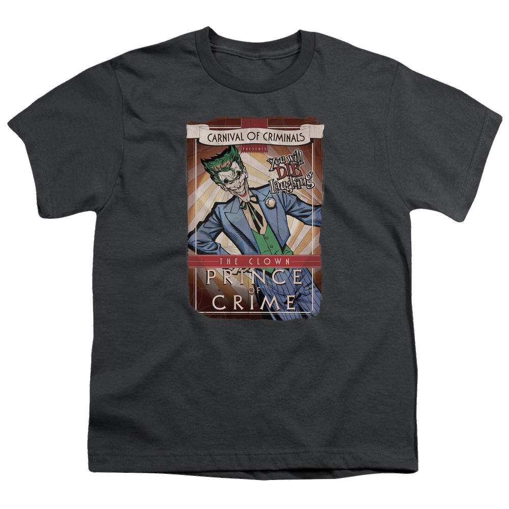 DC Batman Clown Prince - Youth T-Shirt Youth T-Shirt (Ages 8-12) Batman