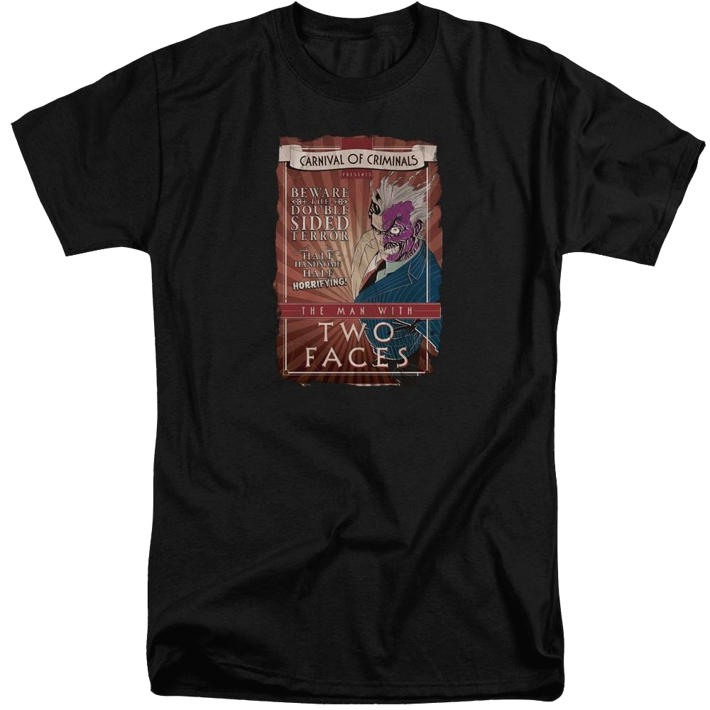 Batman Two Faces - Men's Tall Fit T-Shirt Men's Tall Fit T-Shirt Batman