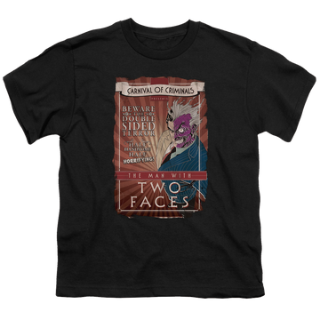 DC Batman Two Faces - Youth T-Shirt Youth T-Shirt (Ages 8-12) Batman