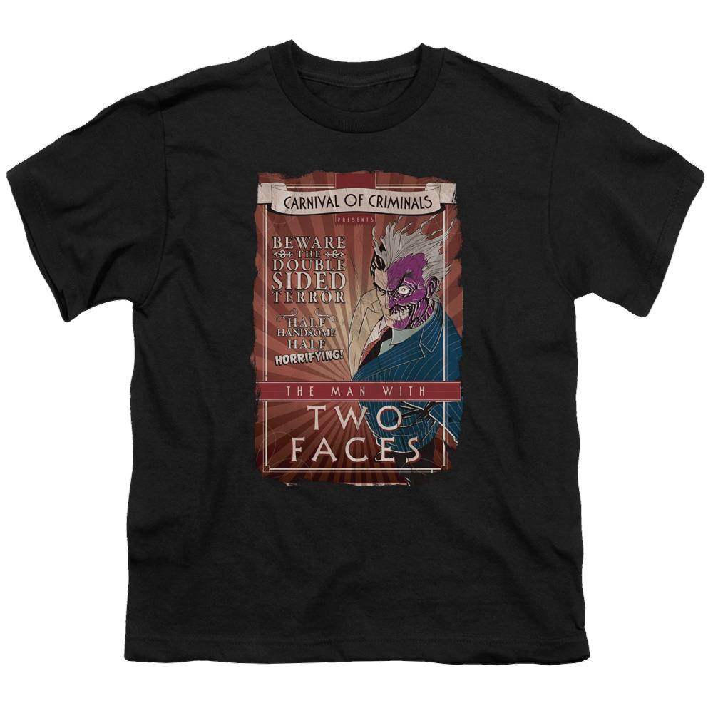 DC Batman Two Faces - Youth T-Shirt Youth T-Shirt (Ages 8-12) Batman