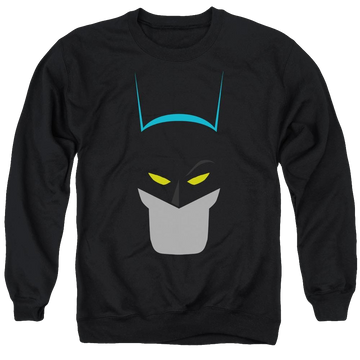 Black men's crewneck sweatshirt with Batman Simplified graphic
