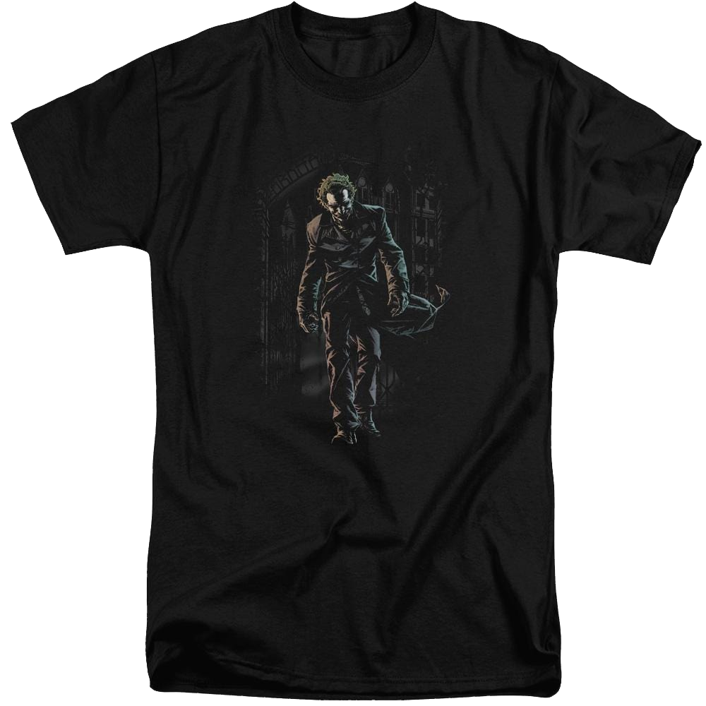 Batman Joker Leaves Arkham - Men's Tall Fit T-Shirt Men's Tall Fit T-Shirt Joker