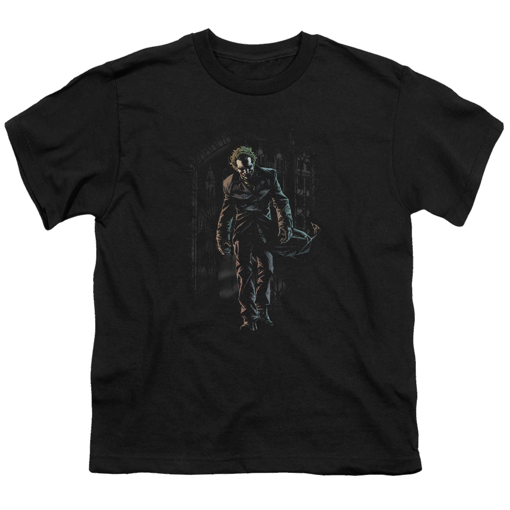 Joker, The Joker Leaves Arkham - Youth T-Shirt Youth T-Shirt (Ages 8-12) Joker