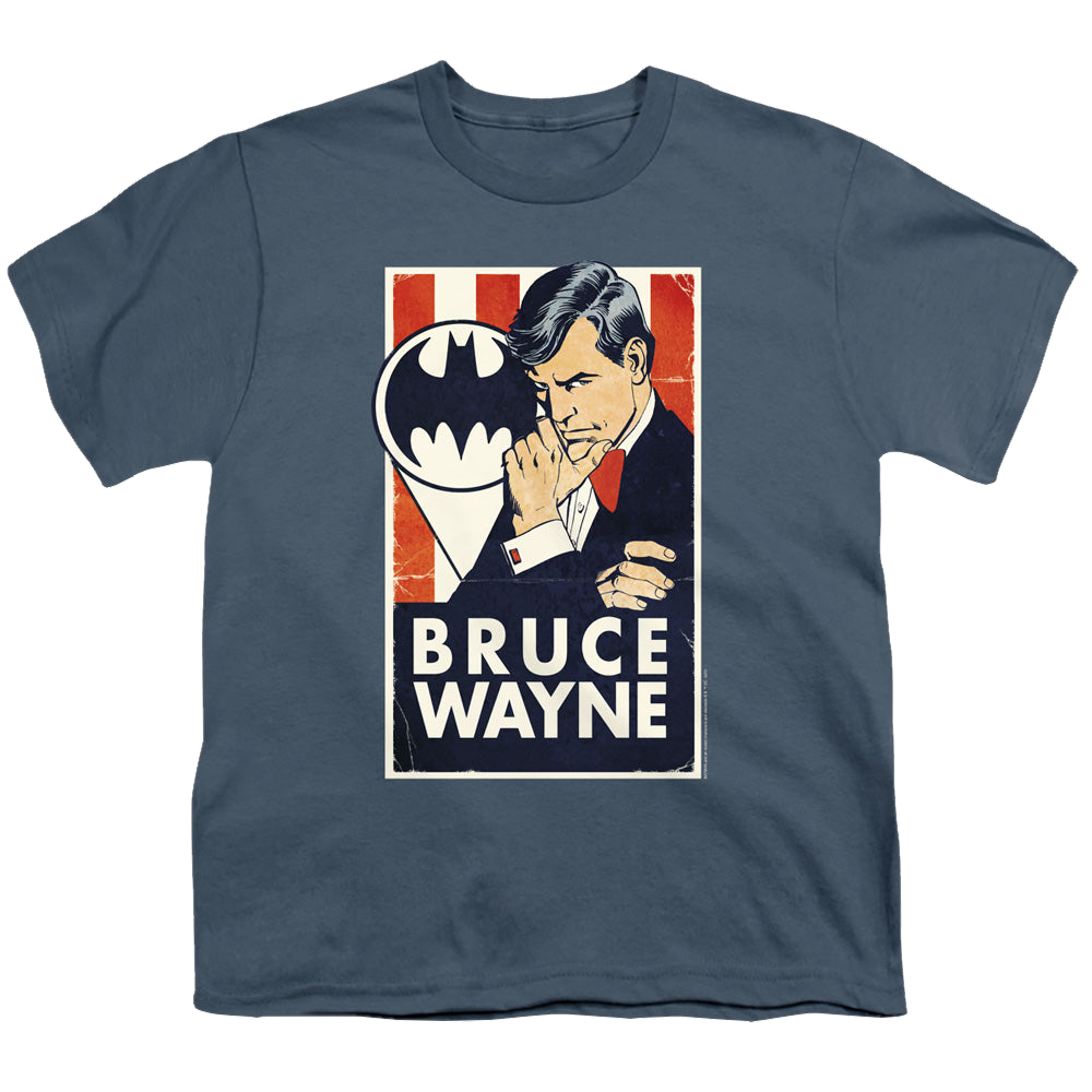DC Batman Wayne For President - Youth T-Shirt Youth T-Shirt (Ages 8-12) Batman