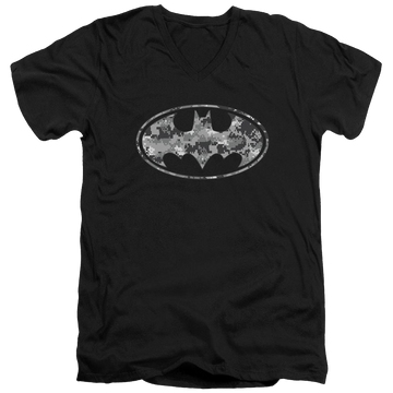 Batman Urban Camo Shield - Men's V-Neck T-Shirt Men's V-Neck T-Shirt Batman