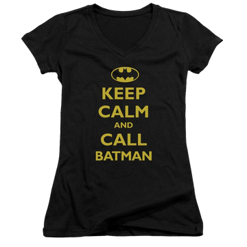 Batman Call Batman - Juniors V-Neck T-Shirt Juniors V-Neck T-Shirt Batman