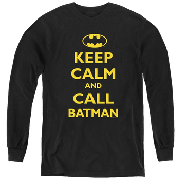 Dc Batman Call Batman - Youth Long Sleeve T-Shirt Youth Long Sleeve T-Shirt Batman