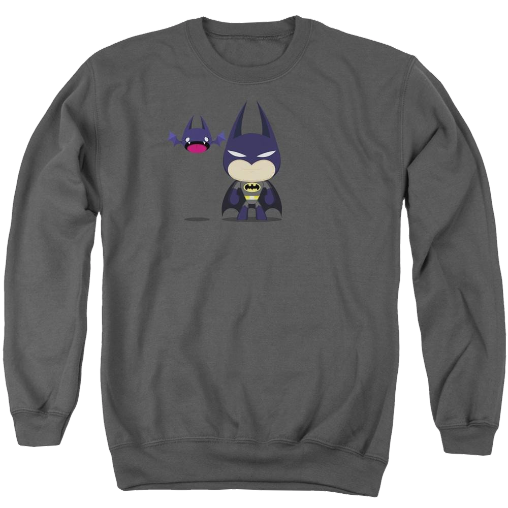 Batman Cute Batman - Men's Crewneck Sweatshirt Men's Crewneck Sweatshirt Batman