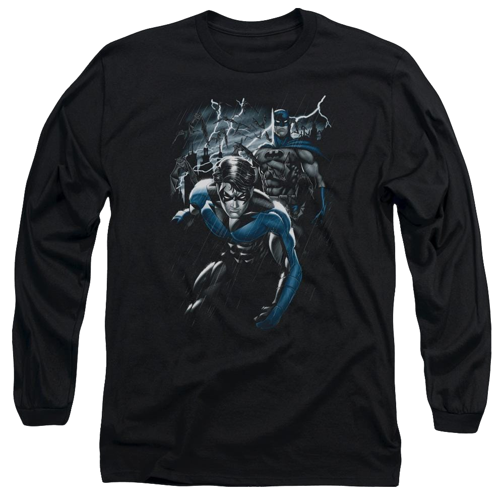 Batman Dynamic Duo - Men's Long Sleeve T-Shirt Men's Long Sleeve T-Shirt Nightwing