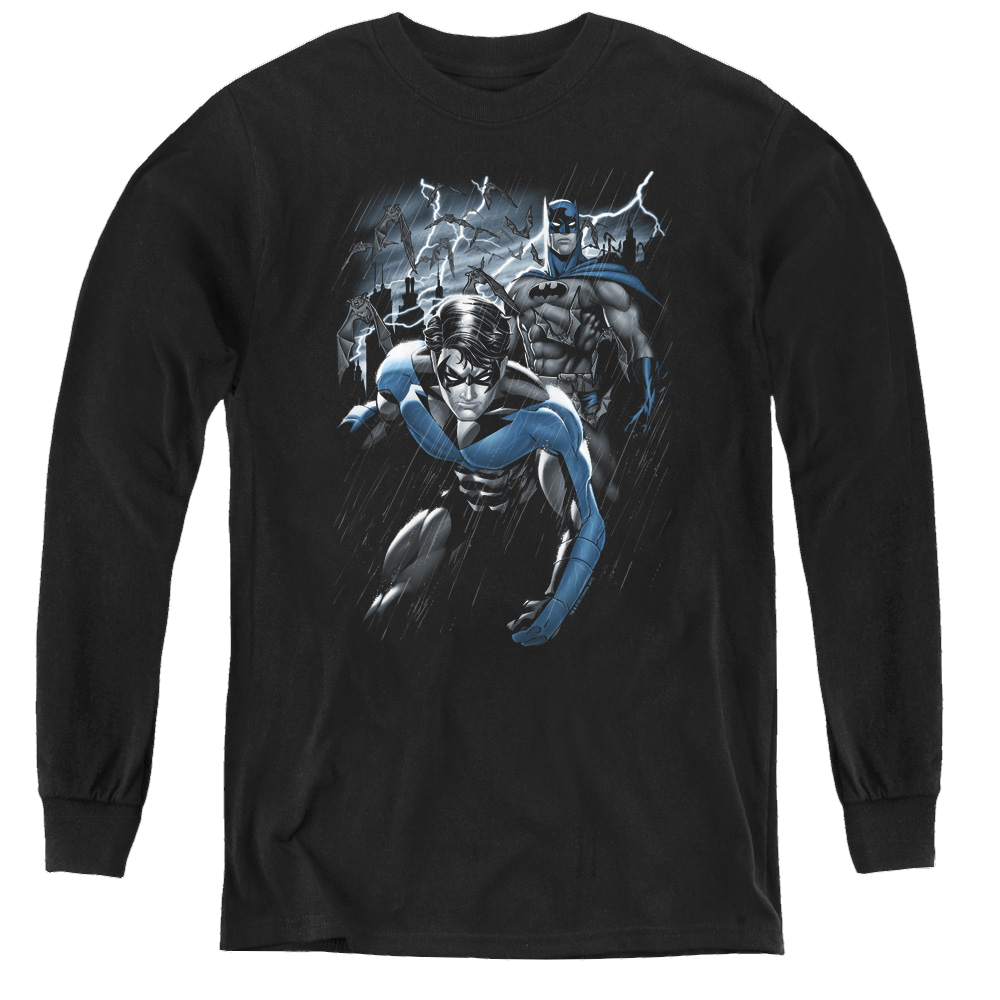 Nightwing Dynamic Duo - Youth Long Sleeve T-Shirt Youth Long Sleeve T-Shirt Nightwing