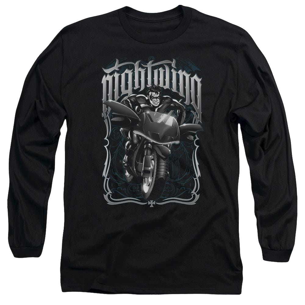 Batman Nightwing Biker - Men's Long Sleeve T-Shirt Men's Long Sleeve T-Shirt Nightwing