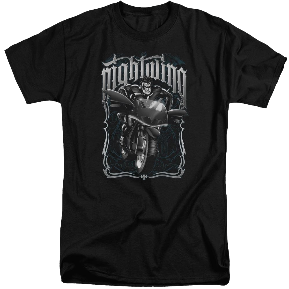Batman Nightwing Biker - Men's Tall Fit T-Shirt Men's Tall Fit T-Shirt Nightwing