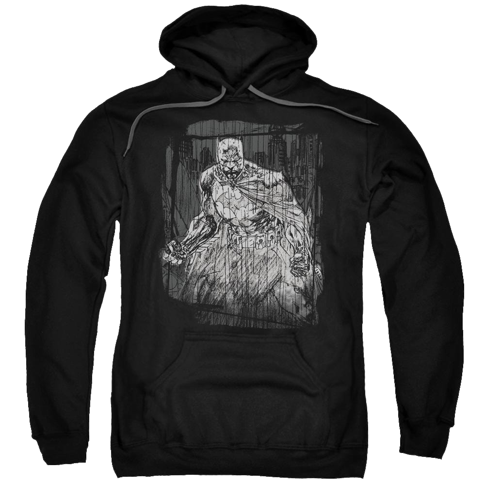 Batman Pencilled Rain - Pullover Hoodie Pullover Hoodie Batman