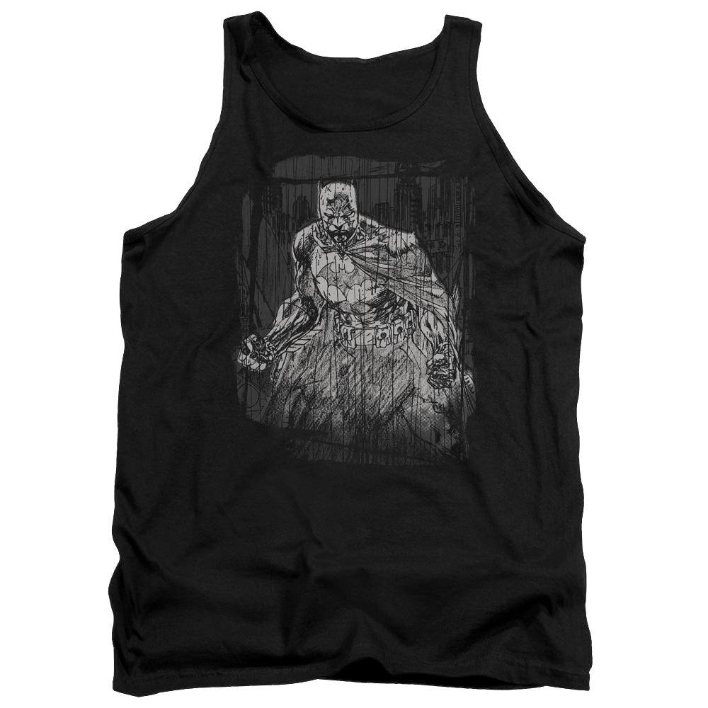 Batman Pencilled Rain Men's Tank Men's Tank Batman