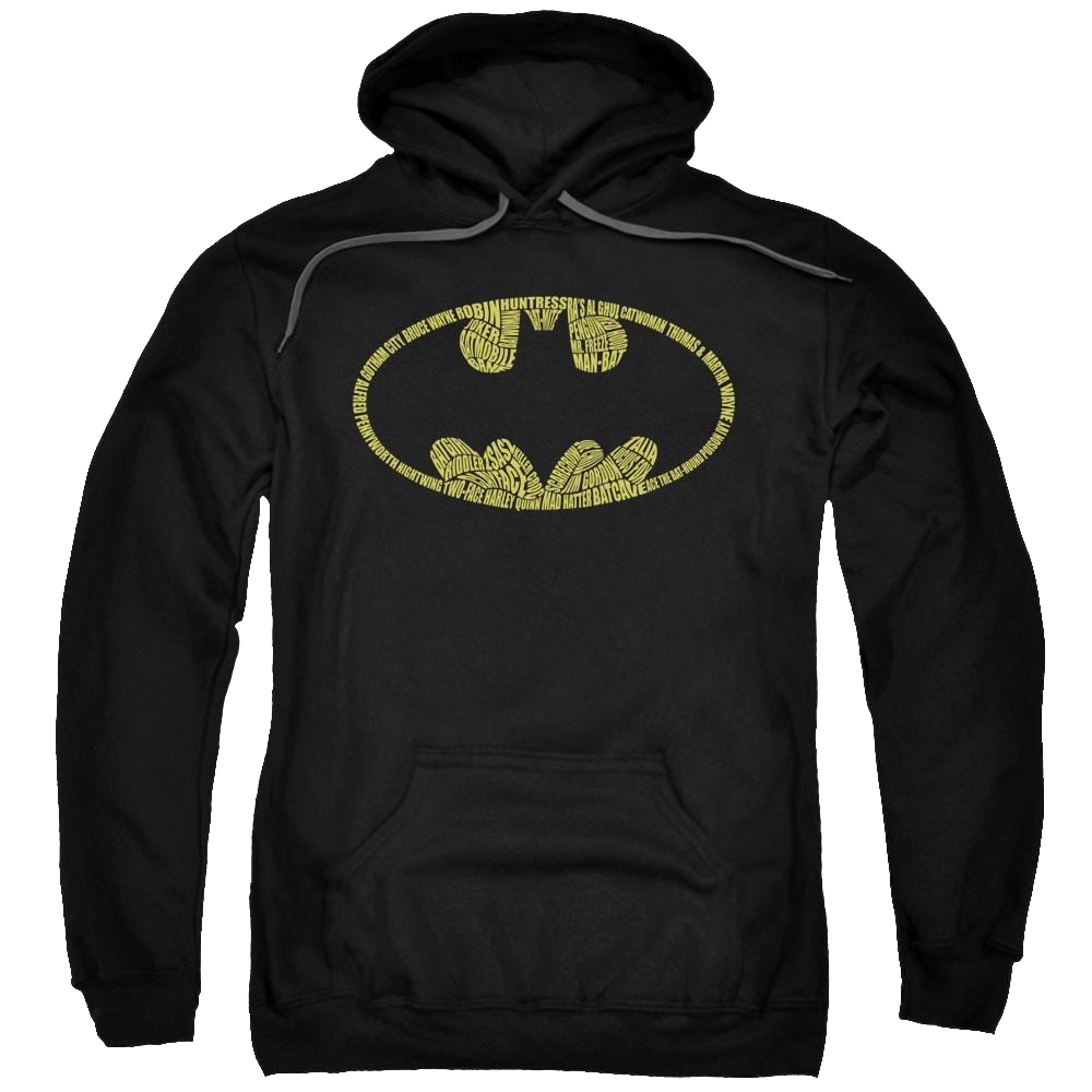 Batman Word Logo - Pullover Hoodie Pullover Hoodie Batman