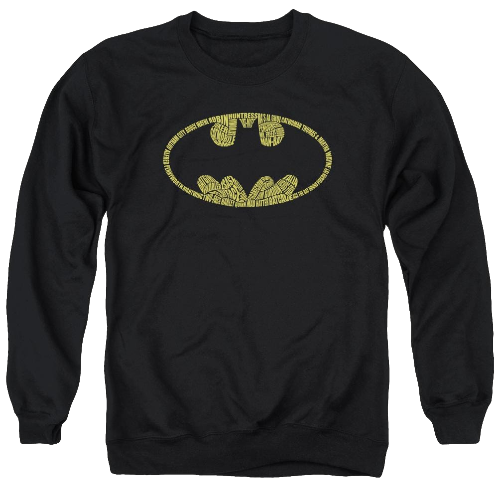 Batman Word Logo - Men's Crewneck Sweatshirt Men's Crewneck Sweatshirt Batman