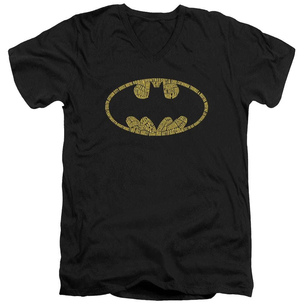 Batman Word Logo - Men's V-Neck T-Shirt Men's V-Neck T-Shirt Batman