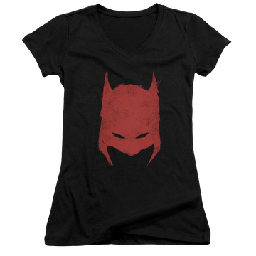 Batman Hacked & Scratched - Juniors V-Neck T-Shirt Juniors V-Neck T-Shirt Batman