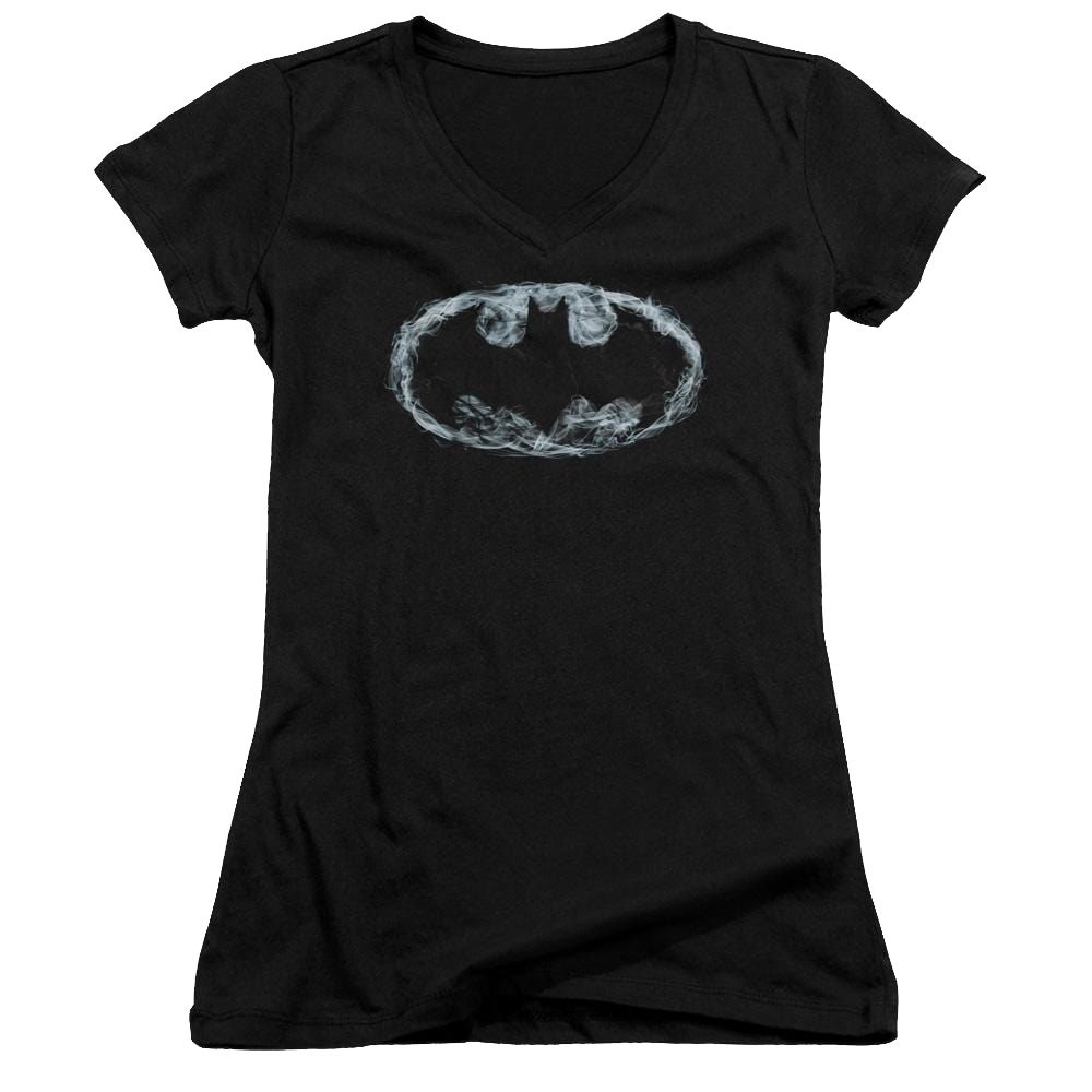 Batman Smoke Signal - Juniors V-Neck T-Shirt Juniors V-Neck T-Shirt Batman