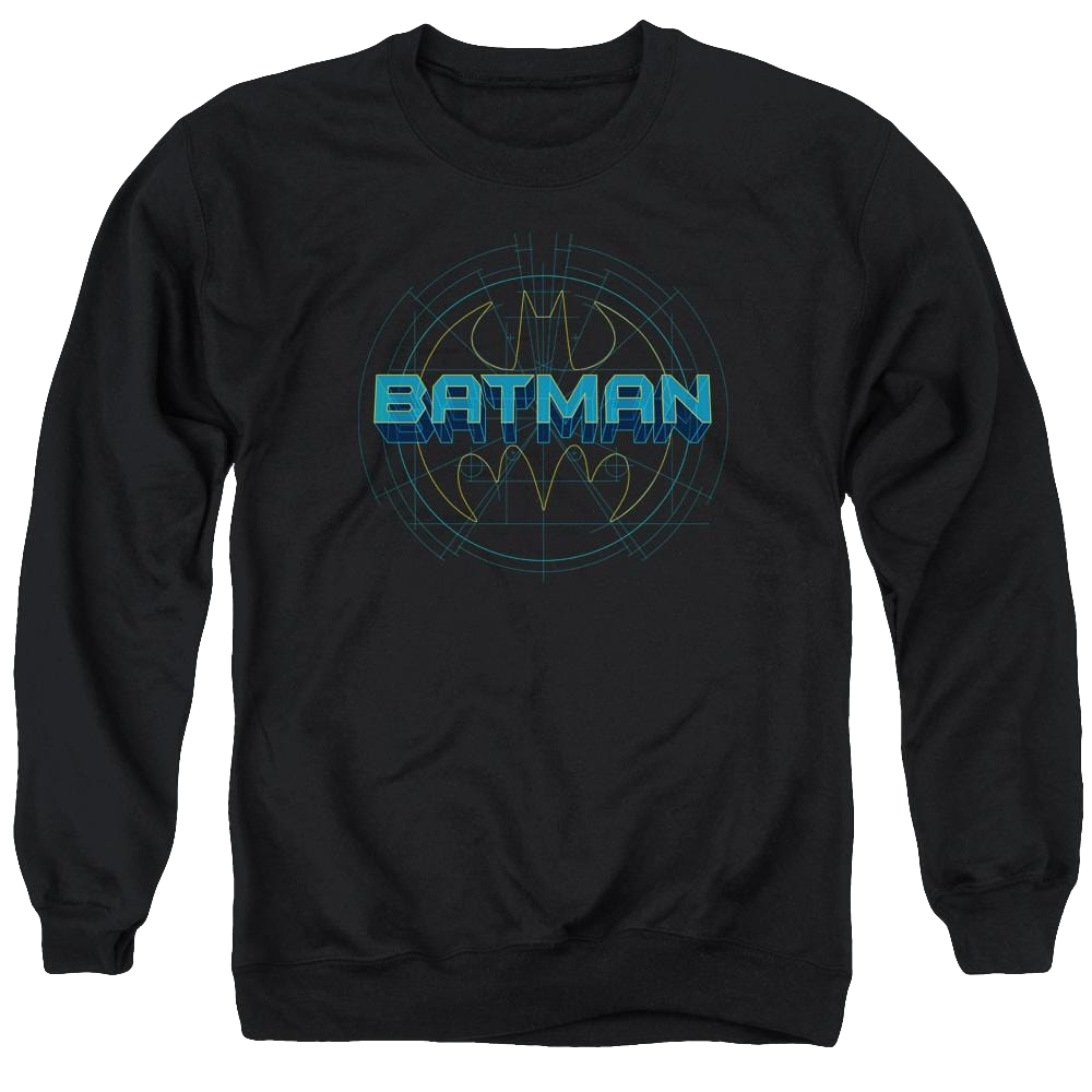 Batman Bat Tech Logo - Men's Crewneck Sweatshirt Men's Crewneck Sweatshirt Batman