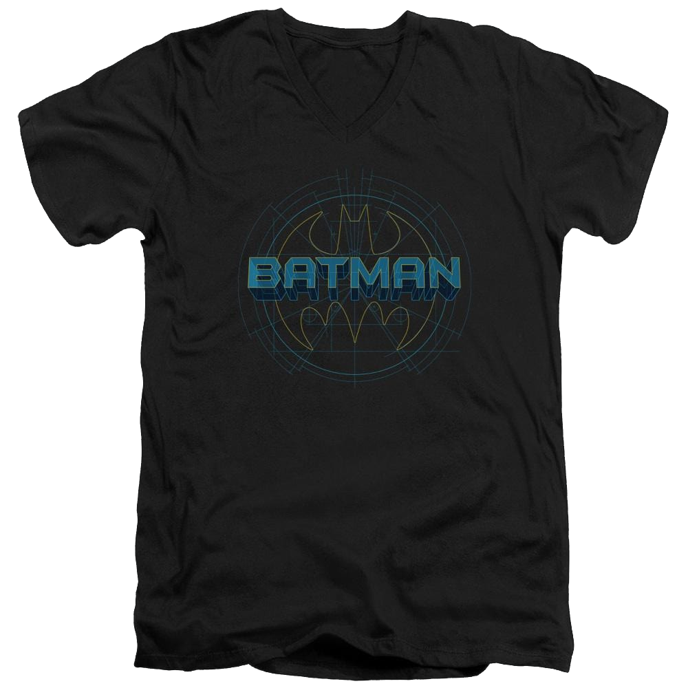 Batman Bat Tech Logo - Men's V-Neck T-Shirt Men's V-Neck T-Shirt Batman