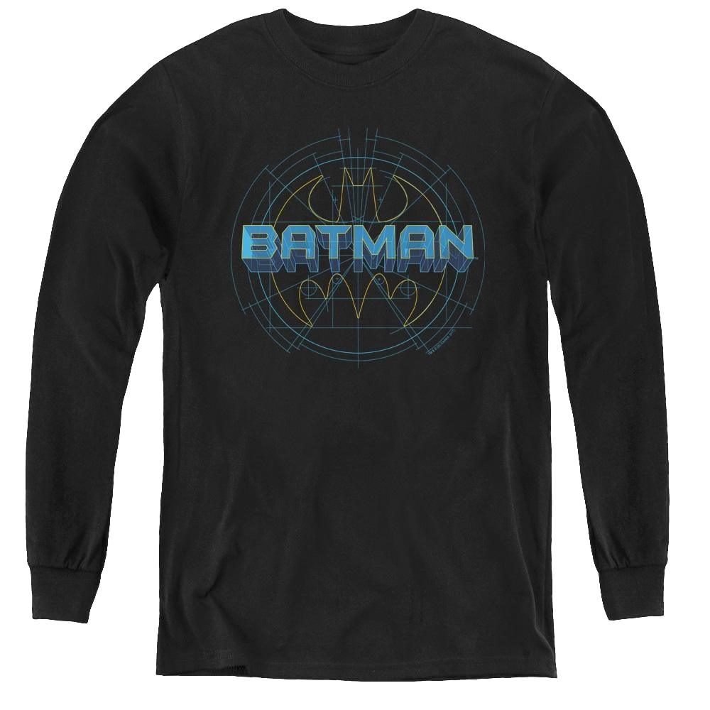 Dc Batman Bat Tech Logo - Youth Long Sleeve T-Shirt Youth Long Sleeve T-Shirt Batman