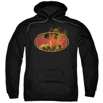 Batman Flames Logo - Pullover Hoodie Pullover Hoodie Batman