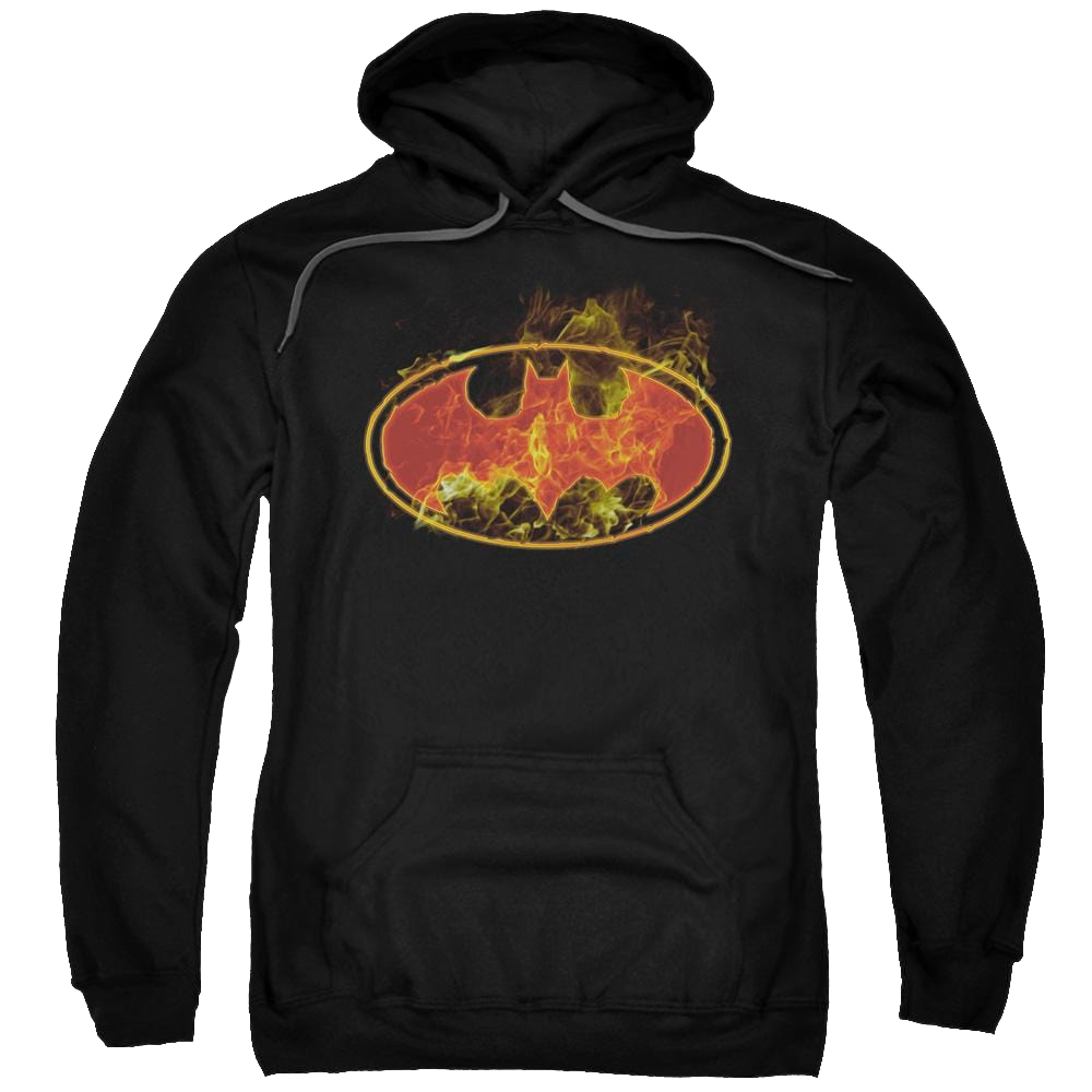 Batman Flames Logo - Pullover Hoodie Pullover Hoodie Batman