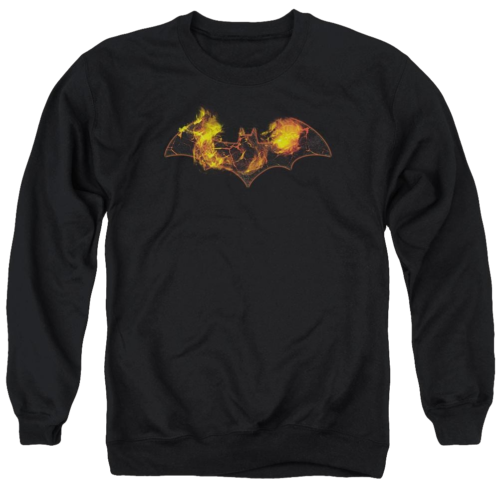 Batman Molten Logo - Men's Crewneck Sweatshirt Men's Crewneck Sweatshirt Batman