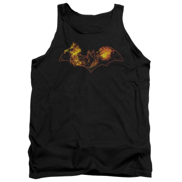 Black men's tank with Batman Molten Logo graphic