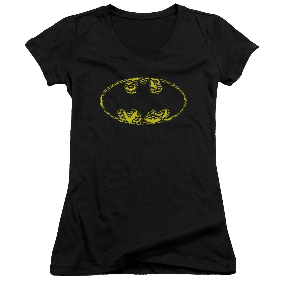 Batman Bats On Bats - Juniors V-Neck T-Shirt Juniors V-Neck T-Shirt Batman
