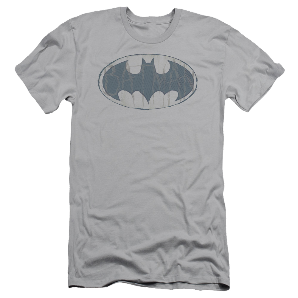Batman Water Sketch Signal - Men's Slim Fit T-Shirt Men's Slim Fit T-Shirt Batman