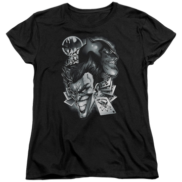 Black women's t-shirt with Batman Archenemies graphic