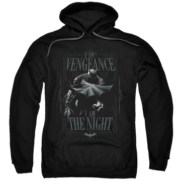 Black pullover hoodie with Batman I Am graphic