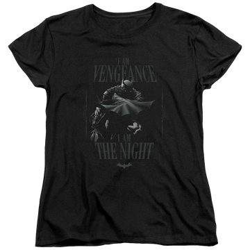 Black women's t-shirt with Batman I Am graphic
