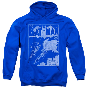 Royal pullover hoodie with Batman Issue 1 Cover graphic