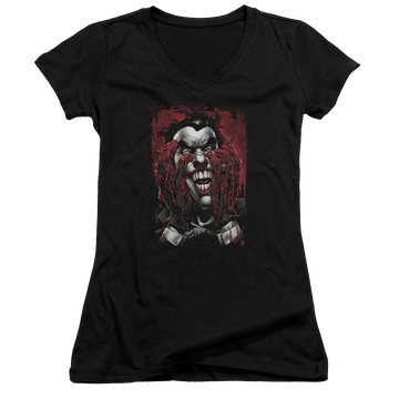Batman Blood In Hands - Juniors V-Neck T-Shirt Juniors V-Neck T-Shirt Batman