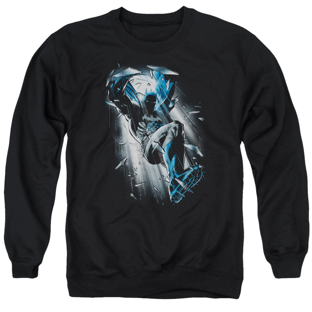 Batman Bat Crash - Men's Crewneck Sweatshirt Men's Crewneck Sweatshirt Batman