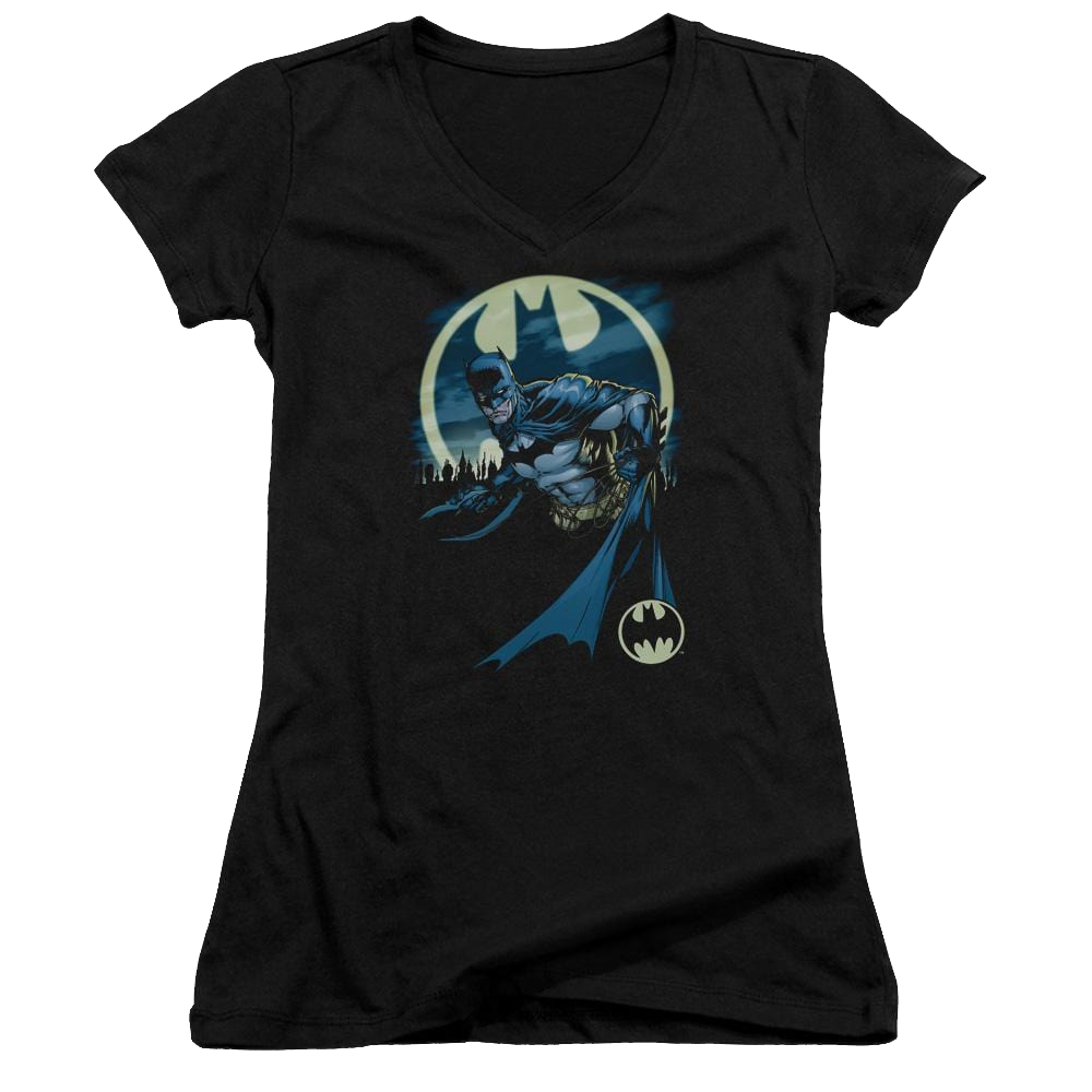 Batman Heed The Call - Juniors V-Neck T-Shirt Juniors V-Neck T-Shirt Batman