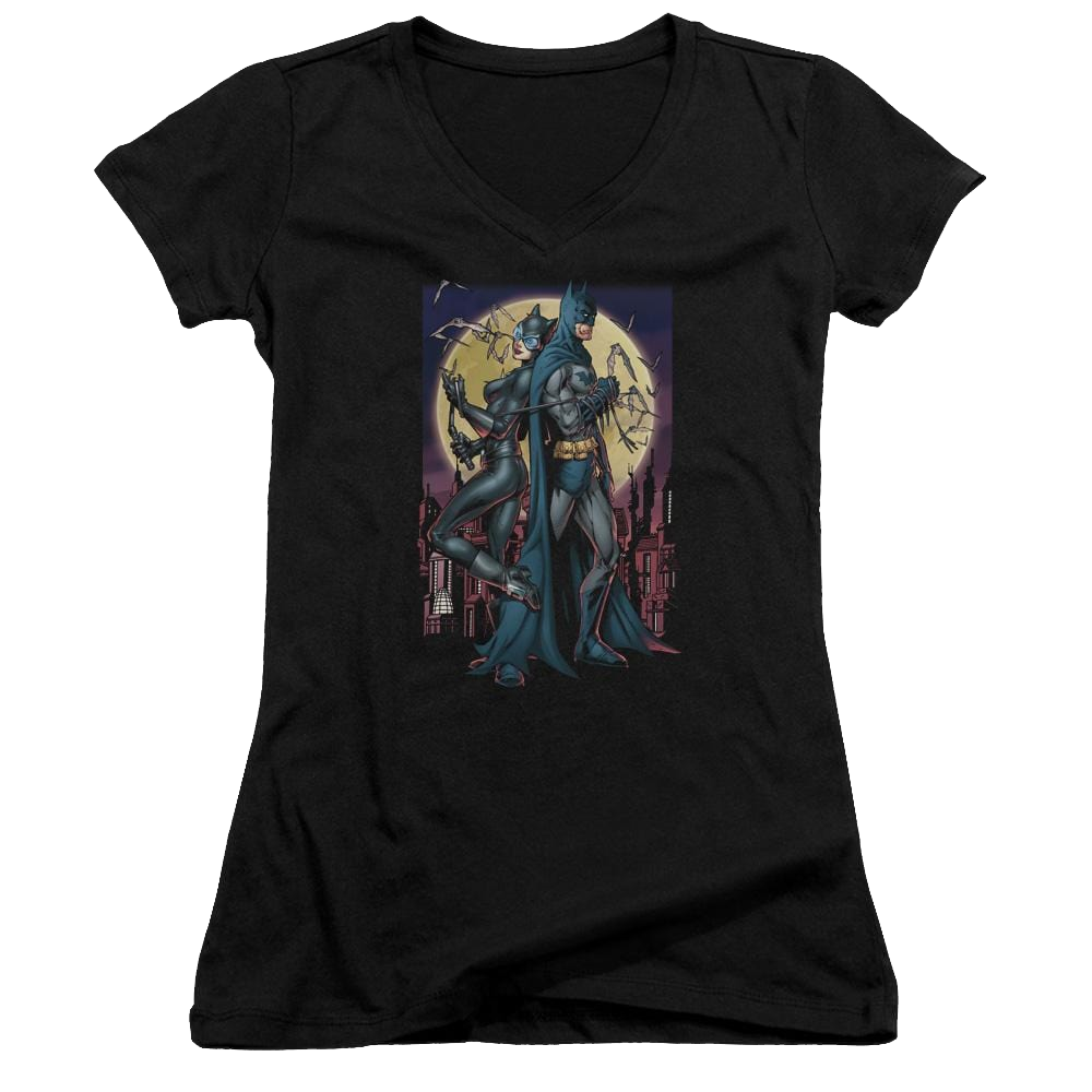 Batman Paint The Town Red - Juniors V-Neck T-Shirt Juniors V-Neck T-Shirt Batman