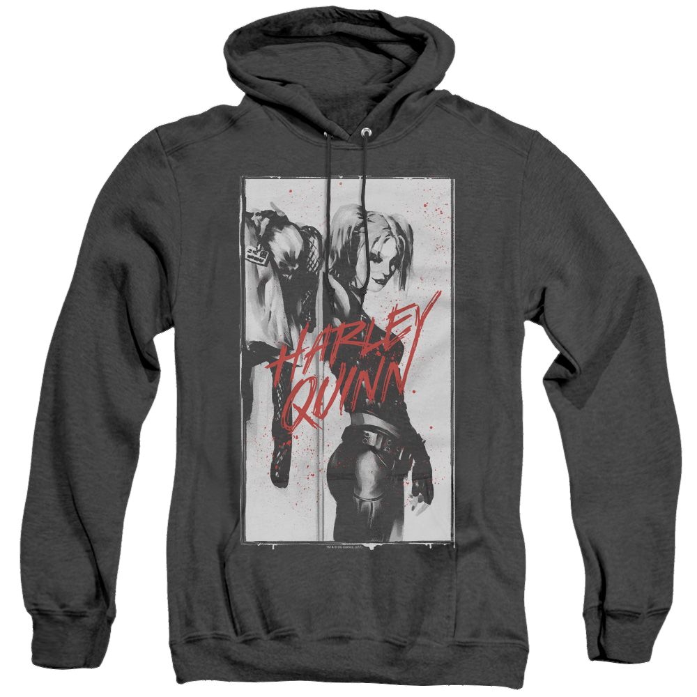 Harley Quinn Batman Inked Quinn - Heather Pullover Hoodie Heather Pullover Hoodie Harley Quinn