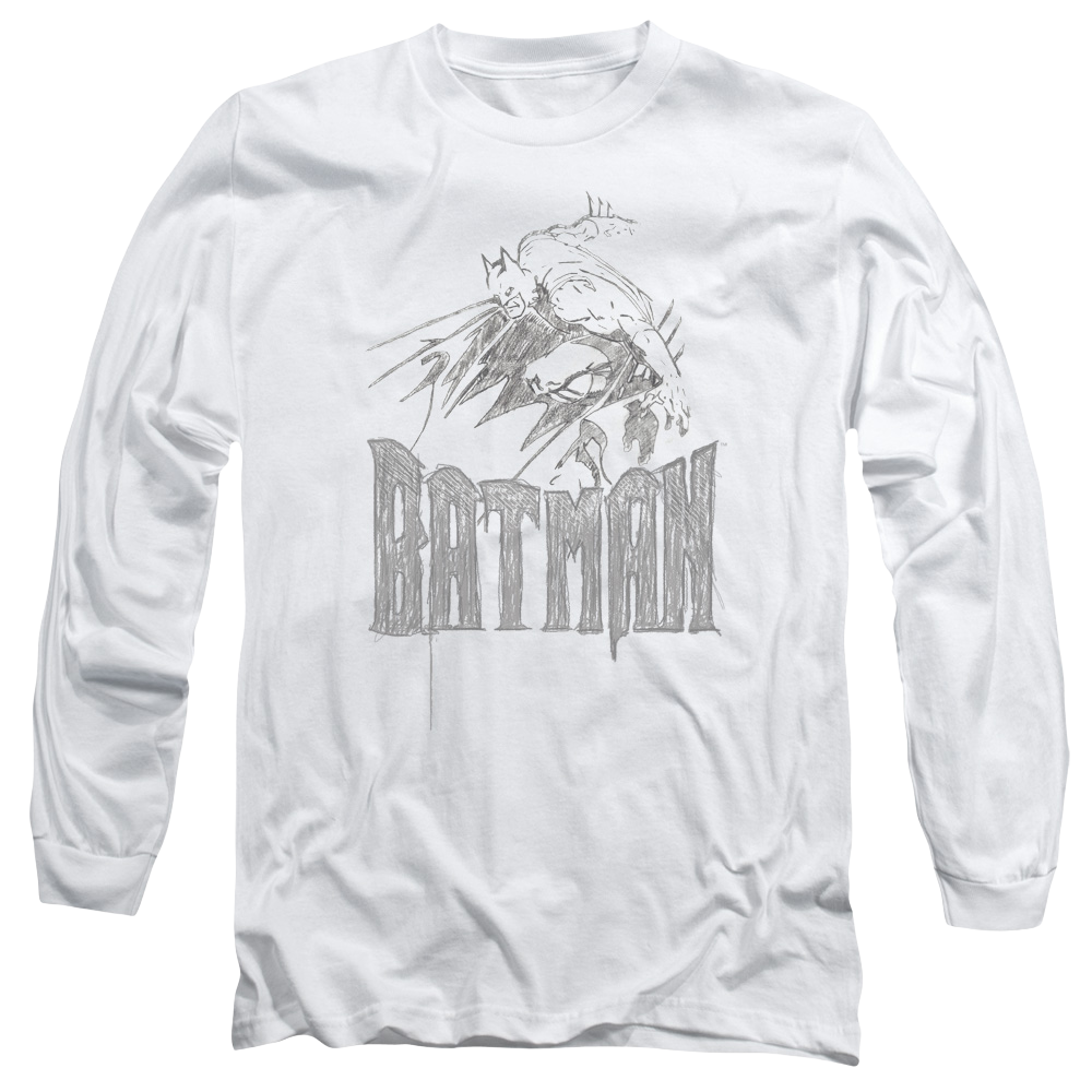 Batman Knight Sketch - Men's Long Sleeve T-Shirt Men's Long Sleeve T-Shirt Batman