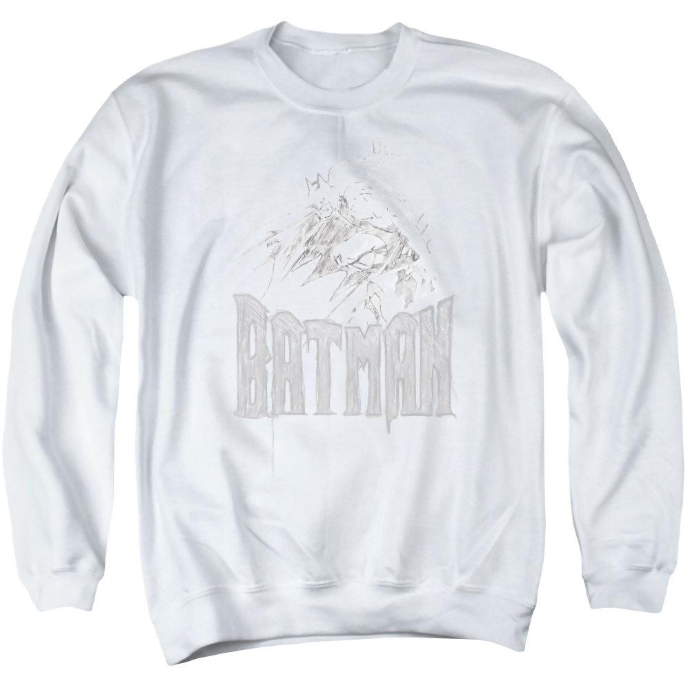 Batman Knight Sketch - Men's Crewneck Sweatshirt Men's Crewneck Sweatshirt Batman