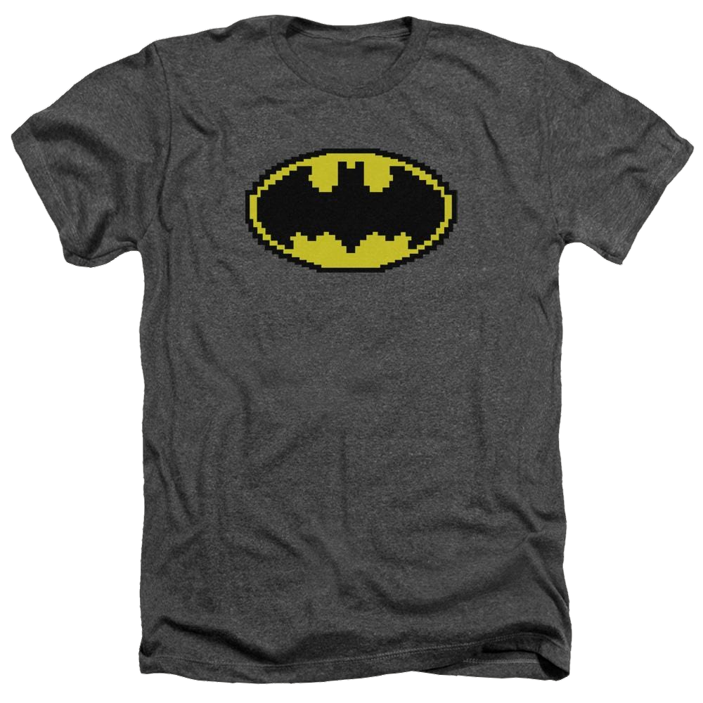 Batman Pixel Symbol - Men's Heather T-Shirt Men's Heather T-Shirt Batman